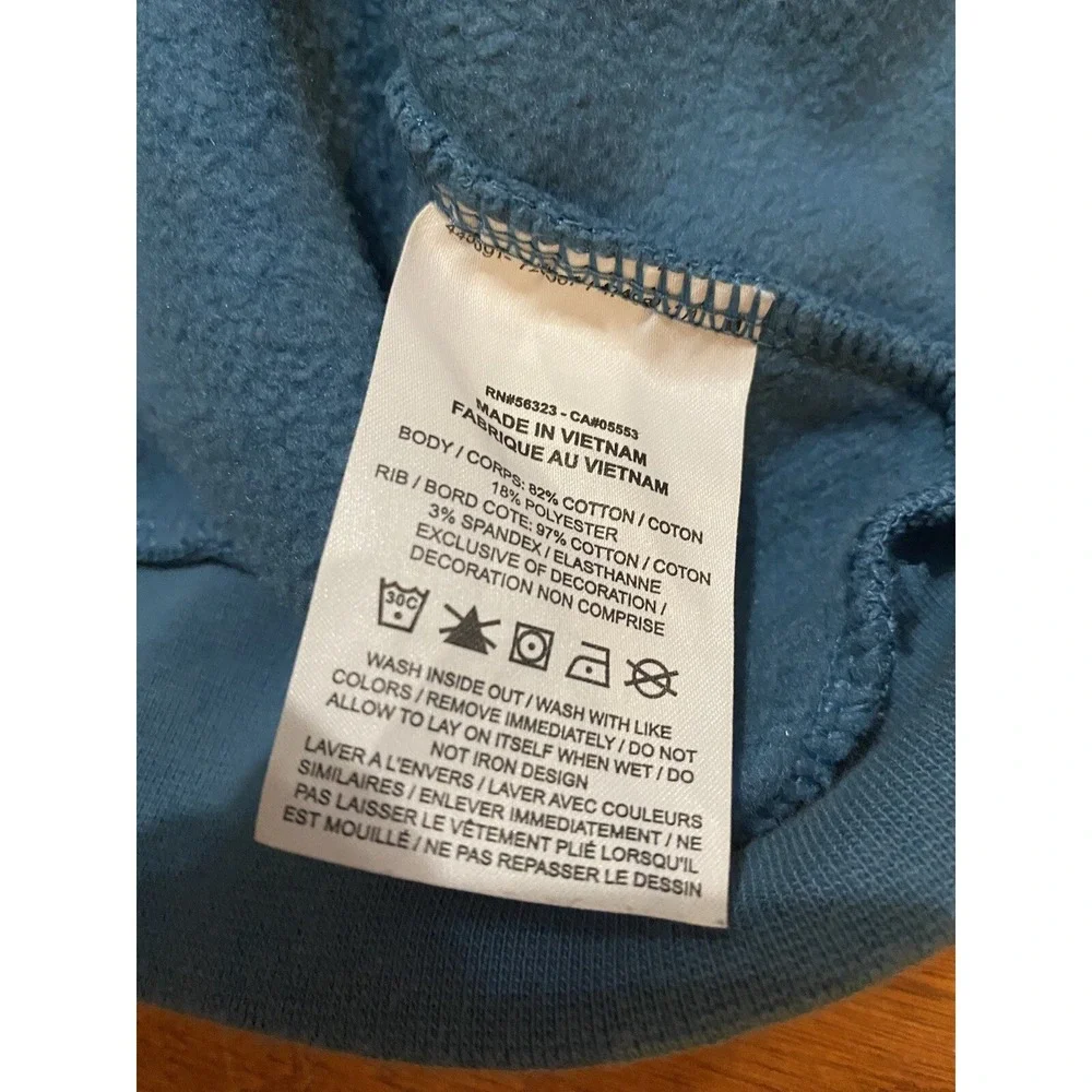 Nike Air Jordan Sweater Mens Size‎ L Big Logo Jumpman Blue Crewneck Sweatshirt